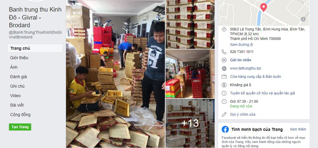 thị trường bánh trung thu