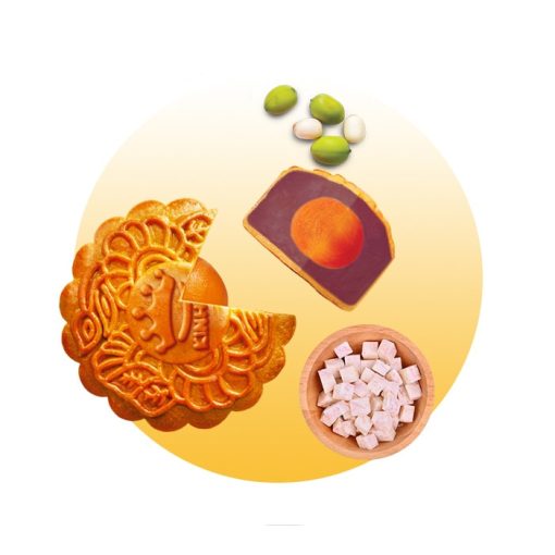 bánh trung thu khoai môn hạt sen 2 trứng