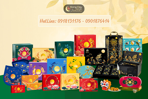 Tổng hợp các mẫu hộp trăng vàng Kinh Đô