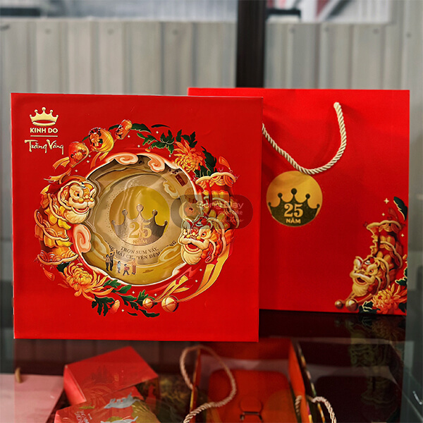thiết kế vỏ hộp bánh trung thu kinh đô kỷ niệm 25 năm