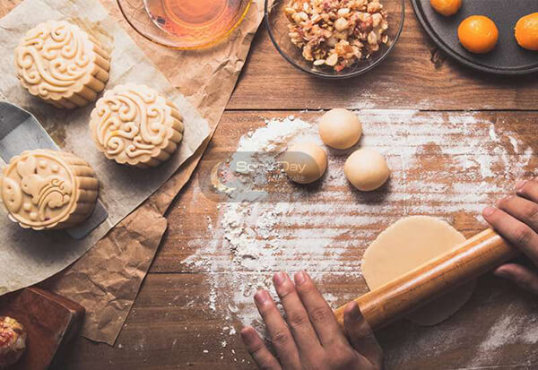 cách làm bánh trung thu bằng bột mì