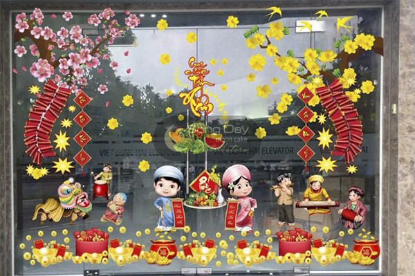 decal 2 mặt dán cửa kính