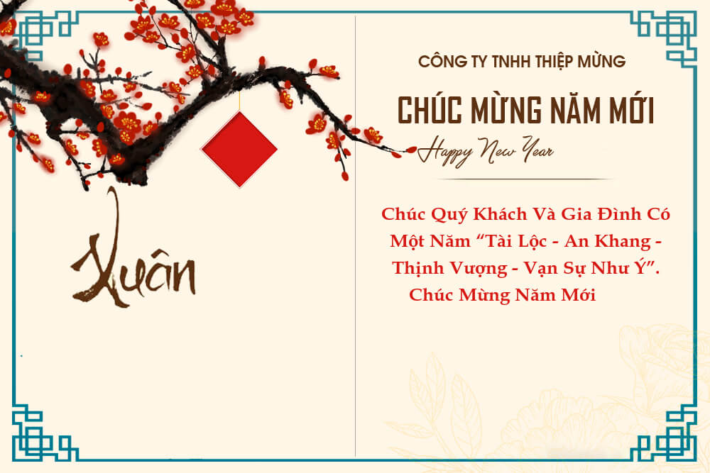 Những mẫu thiệp chúc Tết