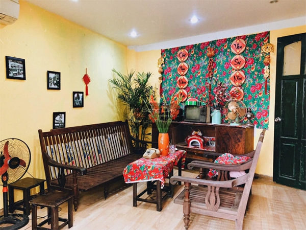 trang trí đơn giản tết với hoa