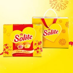 Hộp bánh bông lan tròn Solite