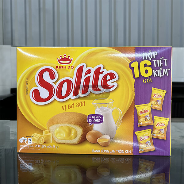 Solite tròn Bánh bông lan bơ sữa