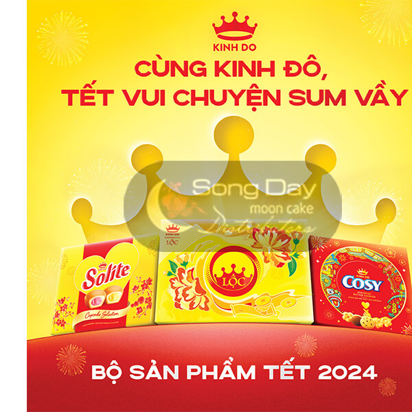 các sản phẩm bánh kẹo tết kinh đô
