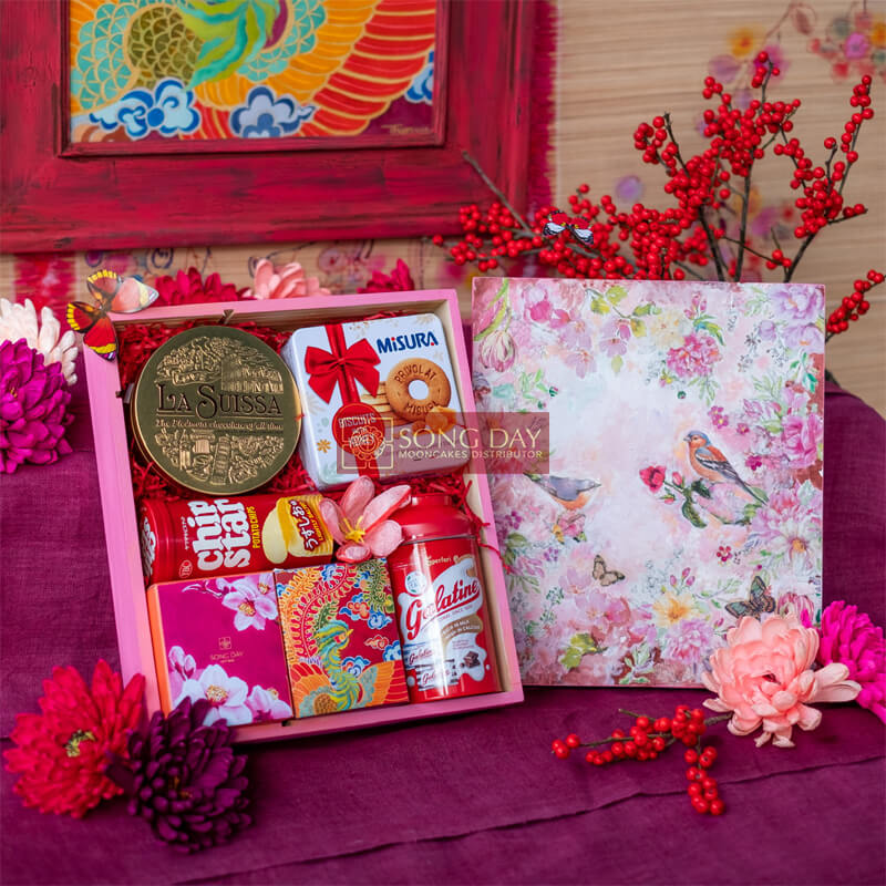 bộ quà tết bách hoa phú quý 6