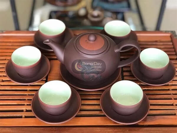 bộ ấm trà biếu tết cho bố mẹ