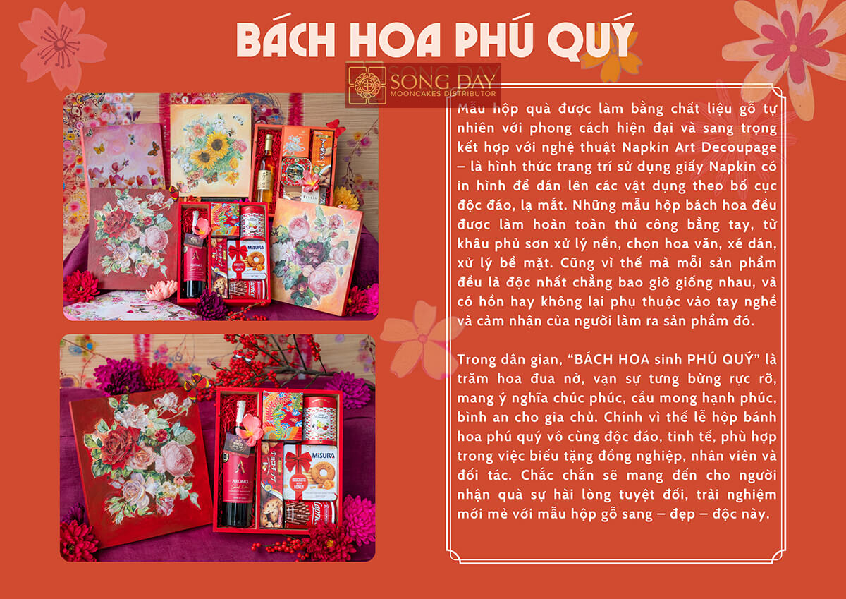 mẫu hộp quà tết bách hoa phú quý ngày tết