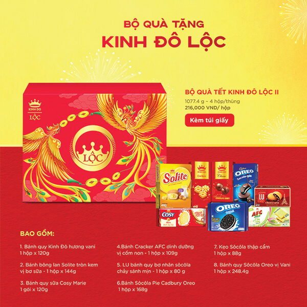 bộ quá tặng Kinh Đô Lộc 2