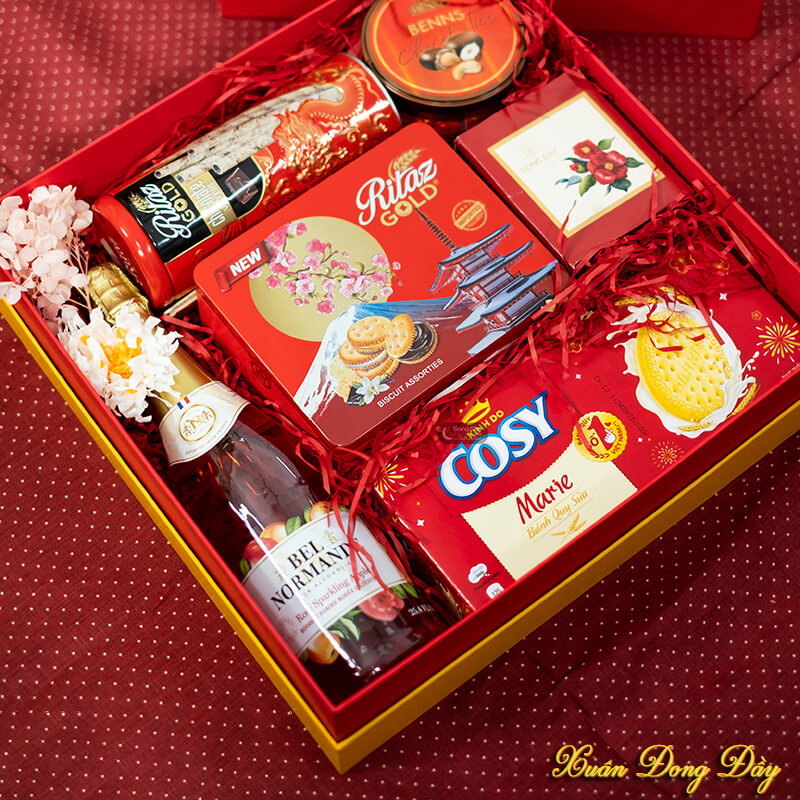 Hộp quà biếu tết Xuân Đong Đầy