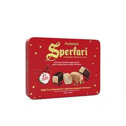 Hộp Sô cô la đen và trắng nhân Nougat Sperlari 165G