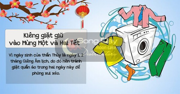 tránh giặt đồ mùng 1,2 tết