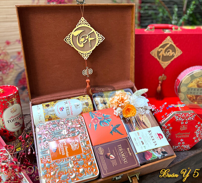 bộ quà tặng không rượu xuân ý