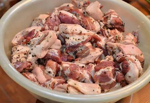 ướp thịt bánh chưng ngon
