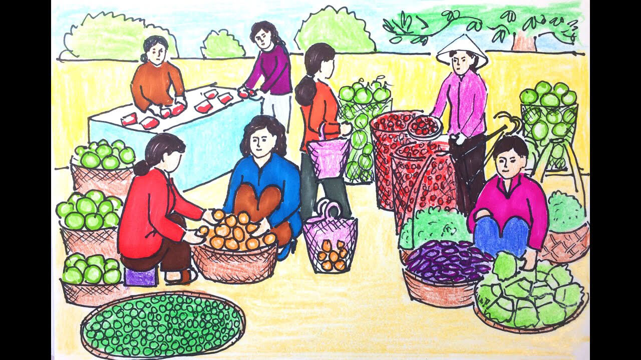 chợ tết thế nào