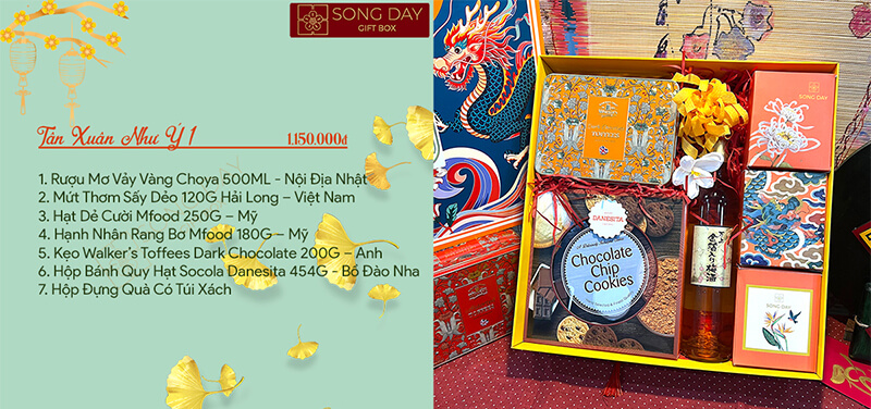 giá giỏ quà tết tân xuân như ý songdaymooncake