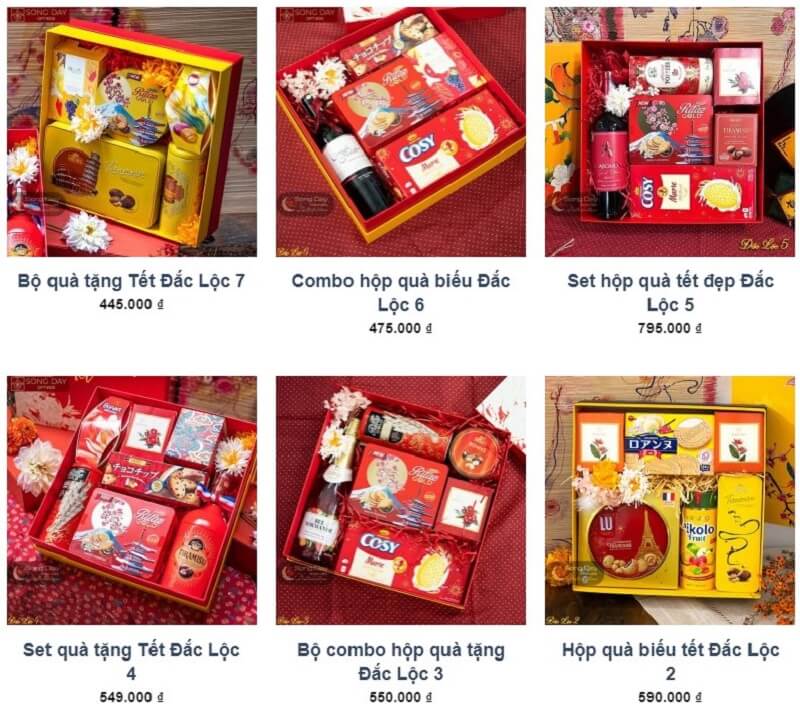 giá quà tết bao nhiêu