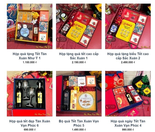 gợi ý mẫu hộp quà tết chỉ 2 triệu