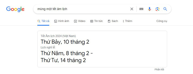 mùng một tết âm lịch là ngày nào?