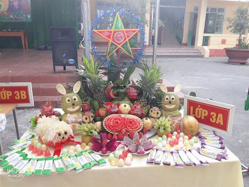 Cách trình bày mâm bánh kẹo trung thu