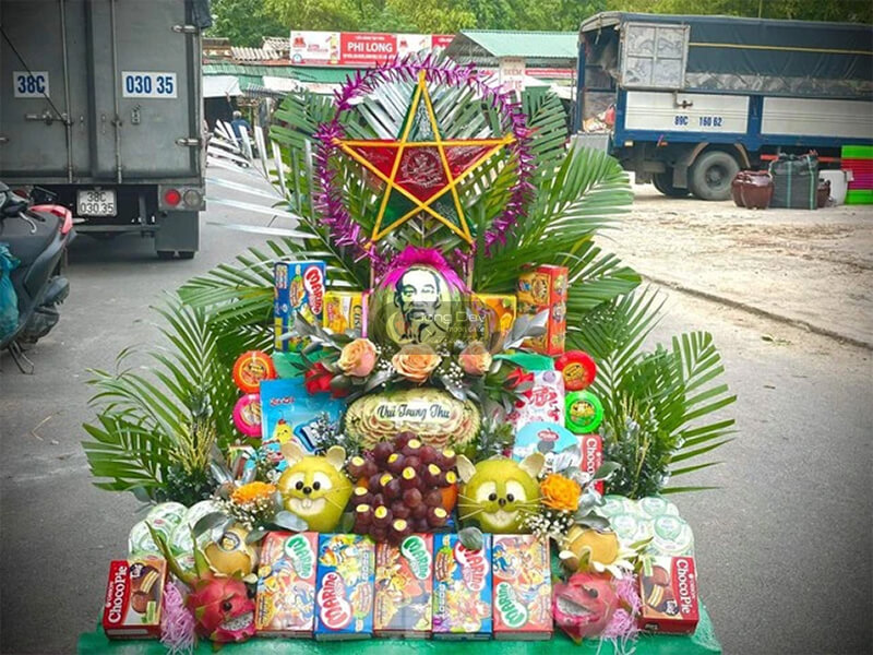 cách trang trí mâm cúng phá cỗ ngày tết trăng tròn