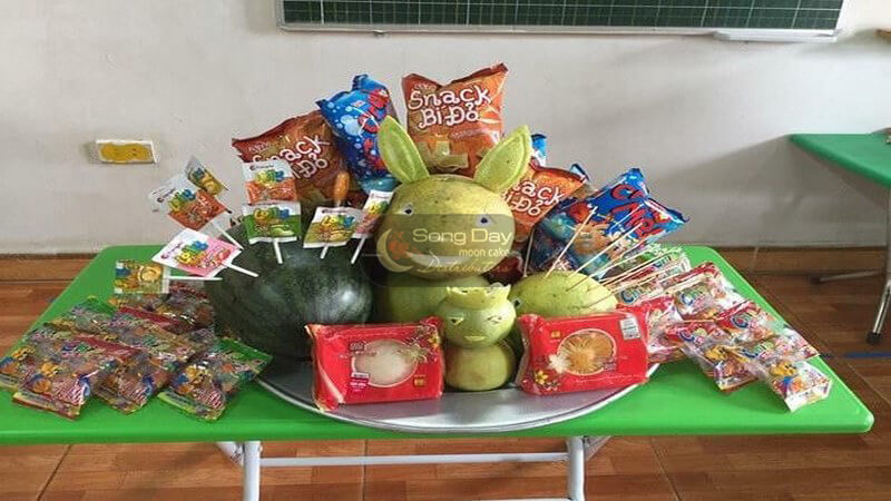 mâm bánh kẹo phá cỗ trung thu có gì