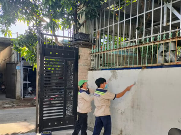 sơn lại nhà cửa