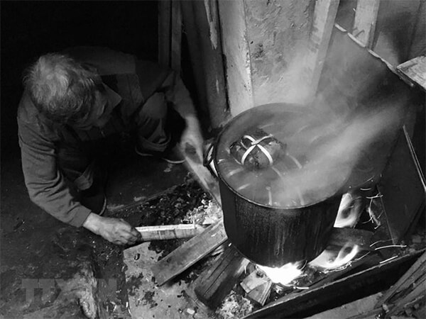 ký ức nấu bánh chưng ngày tết