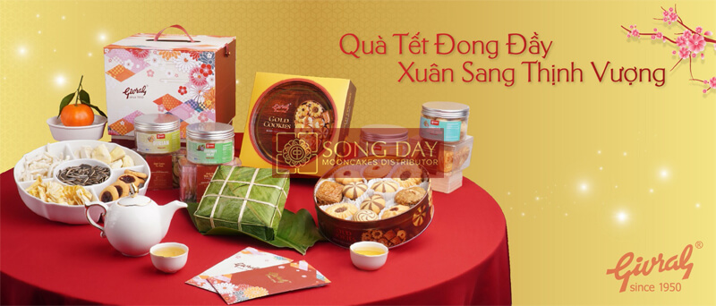 các mẫu hộp quà tết từ givral