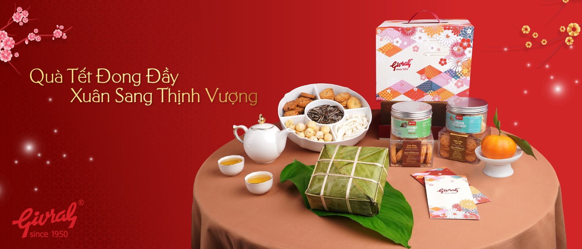 sản phẩm hộp quà tết givral